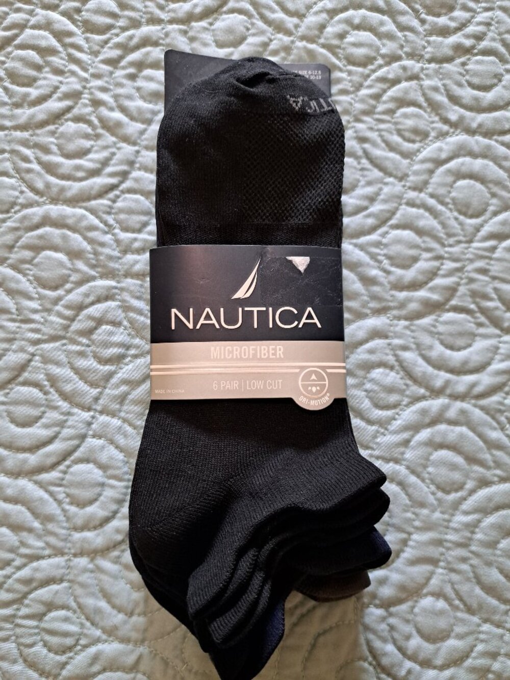 Nautica Microfiber Low Cut Sox 10-13